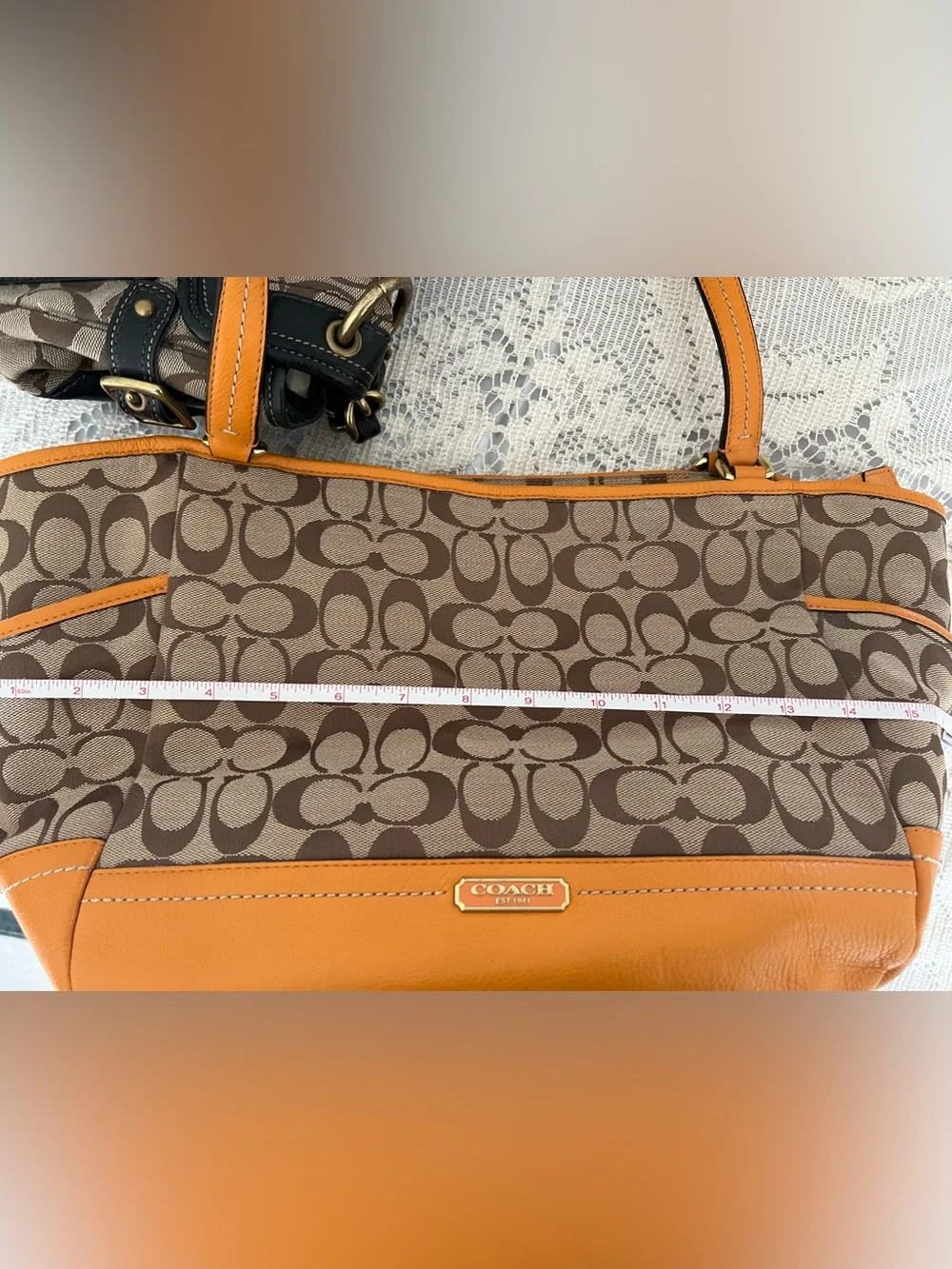 Coach tote brown